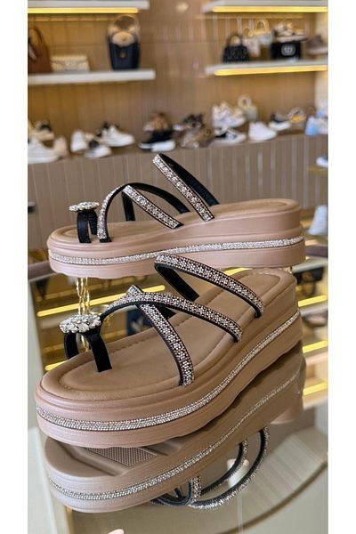 KRISTE BELL Mules - Black - Wedge