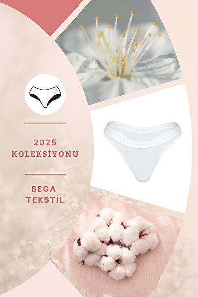 BEGATEKS KADITEKS - Бавовняні трусики-танга для жінок, упаковка 6 штук