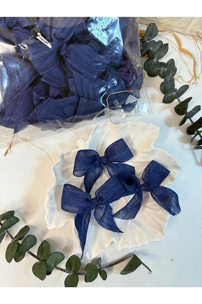 Butik Center BOUTIQUE CENTER Λινό κορδέλα Έτοιμο Φιόγκος - 50 ΤΕΜ