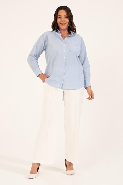 MYLİNE Çizgili Oversize Gömlek