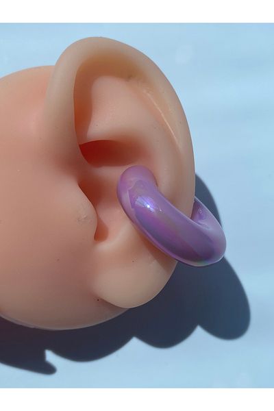 kurukafagift Compression Earcuff Oversized Colorful Lightweight Model Cartilage Earrings