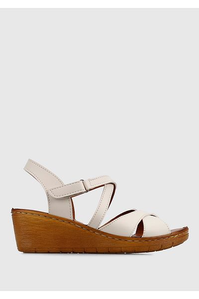 Eclipse Sandale confortabile pentru femei de culoare bej