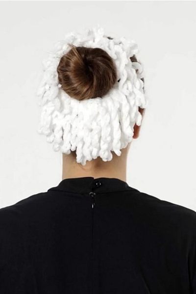Loggia Cataramă din catifea albă, cu elastic, hijab, accesoriu pentru femei