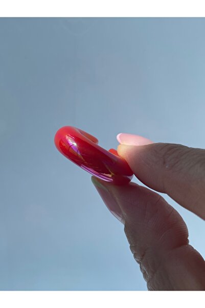 kurukafagift Sıkıştırmalı Earcuff Büyük Boy Renkli Hafif Model Kıkırdak Küpe