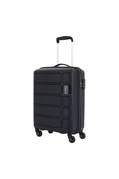 American Tourister حقيبة سفر صلبة من تراكر، مقاس 55 سم، لون أسود
