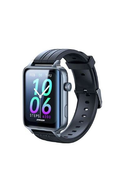Joyroom JR-FT6 Waterproof IP68 Smartwatch With Silicone Black Strap Answer/Make Call