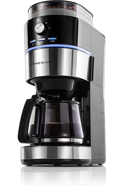 ALSAIF Alsif Espresso Coffee Maker, 1000W, 1.38L, Black/Chrome