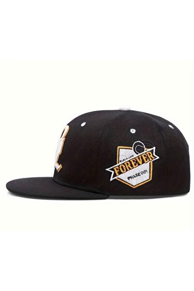 CosmoOutlet LPL вишивка Forever з обробкою ззаду, регульована чорна бейсболка для чоловіків