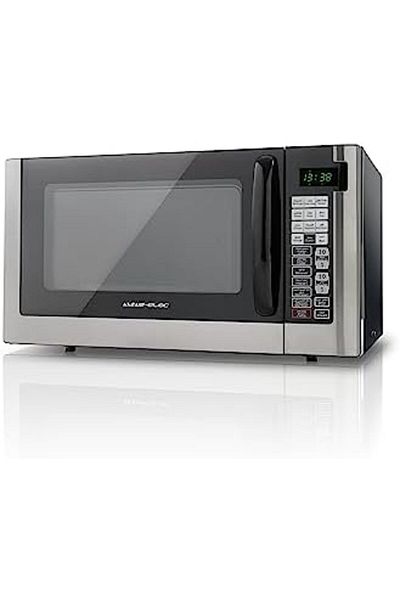 ALSAIF Electric Microwave Oven Digital, Grill Function, 99 Minutes Timer With Bell Ring, 1050w, Black