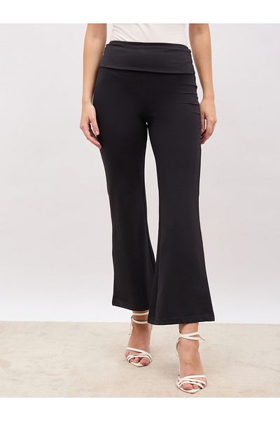 Styli Elasticated Waistband Flared Leggings