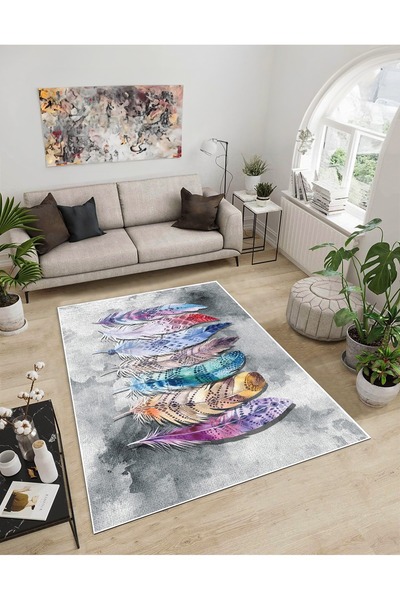 Dijidekor Shine M(88) Covor decorativ digital cu imprimeu multicolor, fără fr...