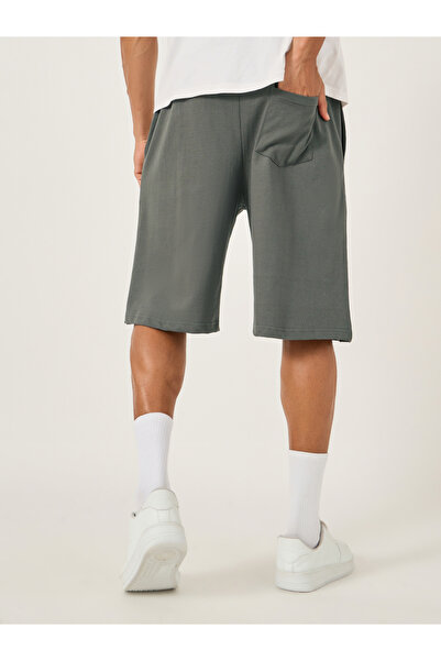 Styli Oversized Solid Shorts with Drawstring