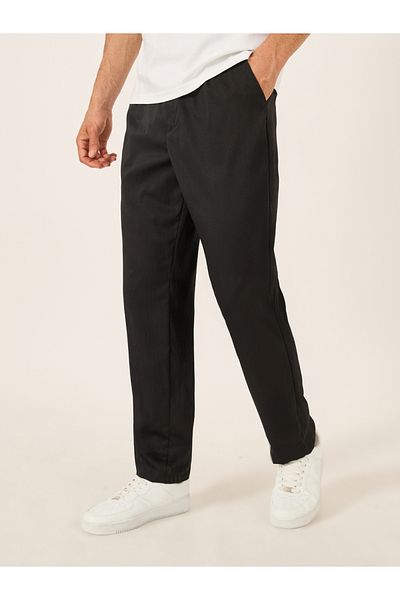Styli Men Double Pleated Tapered Fit Trousers