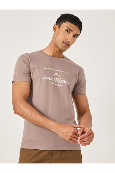 Styli Typography Printed Short Sleeve Regular Fit T-Shirt