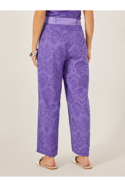 Styli All-Over Lace Wide Leg Pants