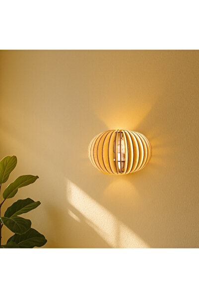 hü ma tasarım ve aksesuar Bombe Model Cheapest Wooden Reflection Daylight Sconce Chandelier Rustic Nordic Sconce