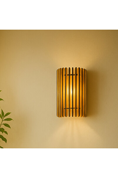 hü ma tasarım ve aksesuar Cheapest Wooden Reflection Daylight Sconce Chandelier Rustic Nordic Sconce