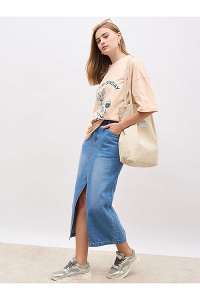 Styli Graphic Print Short Sleeve Oversized T-Shirt