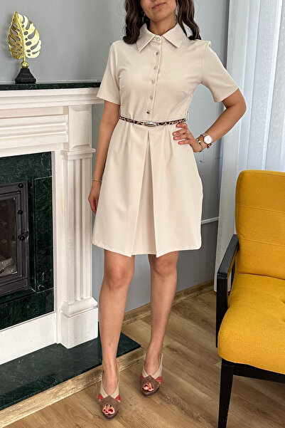 Butik ETEK A PİLE DETAYLI ELBİSE