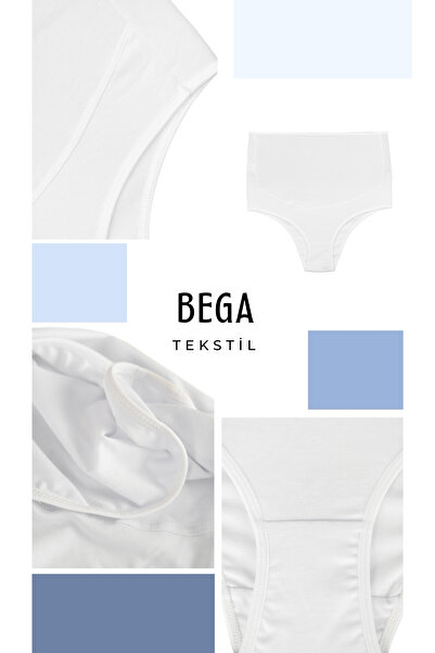 BEGATEKS Εσωρούχα εγκυμοσύνης Stretchy High Waist Cotton Comfort 3 Συσκευασία