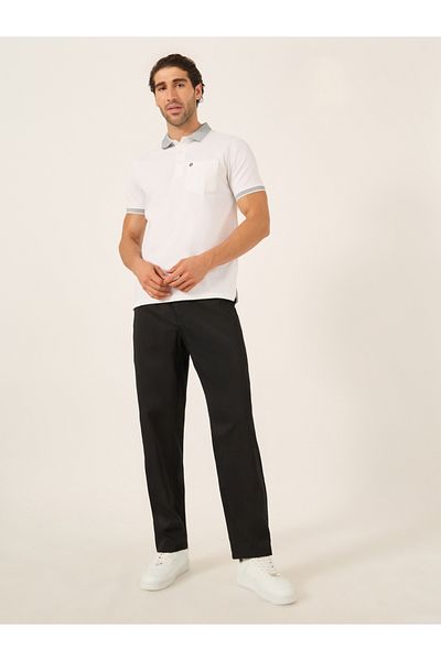 Styli Men Double Pleated Tapered Fit Trousers