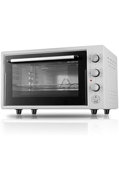 ALSAIF Electric Escada Oven, Double Glass Door With A Control Handle And An Inner Lamp, 50l, 1500w, Gray