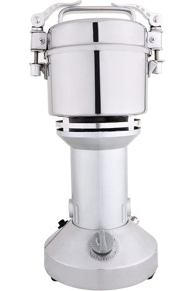 ALSAIF Electric Coffee Grinder, S/s Bowl To Mill, Coffee, Cardamom, Nuts, Grind Cereal, 1400w, Silver