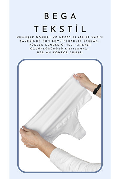 BEGATEKS Трусики для вагітних, еластичні, з високою талією, бавовняні, зручні, упаковка 6 штук