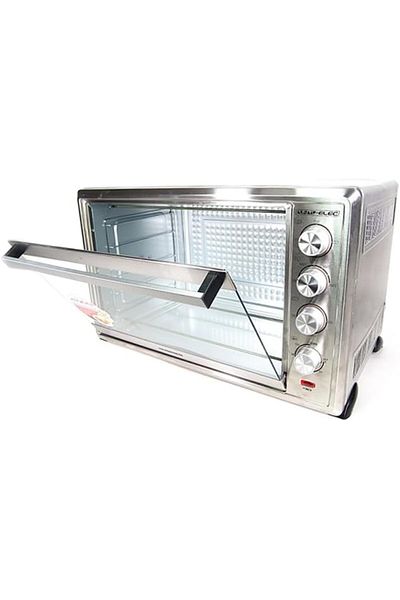 ALSAIF Electric Hummer Pro Oven Double Glass Door With Control Handle And Interior Lamp, 80l, 2800w, Silver