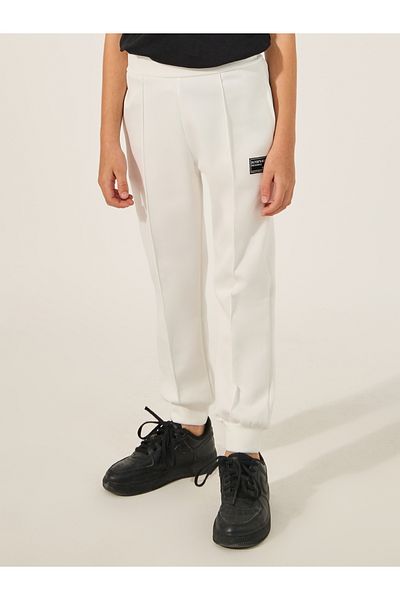 Styli Solid Pintuck Detail Cuffed Joggers