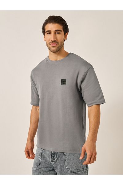 Styli Embroidered Chest Badge Regular Fit T-Shirt