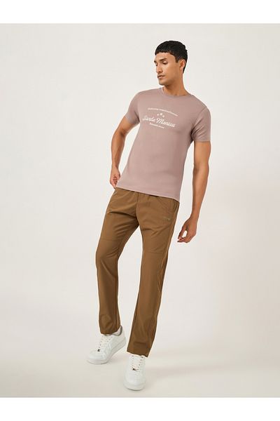 Styli Typography Printed Short Sleeve Regular Fit T-Shirt