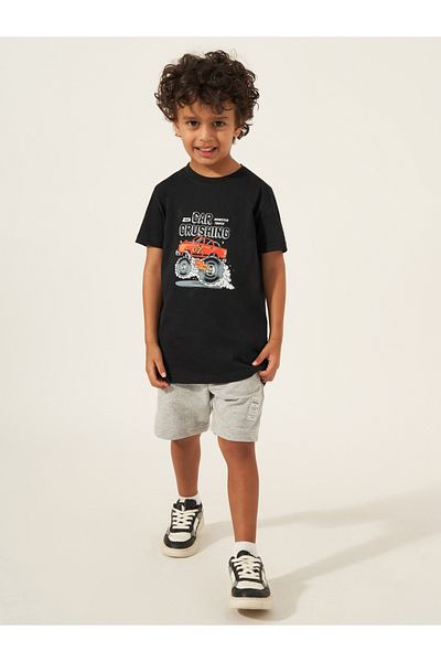 Styli Solid Drawstring Shorts with Badge Detail