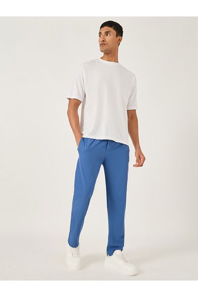 Fort Collins By Styli Solid Drawstring Waist Regular Fit Pants