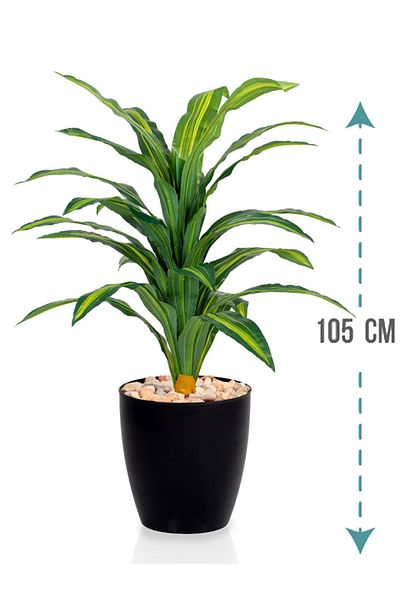 Generic Light corn leaf tree with a cylindrical plastic container