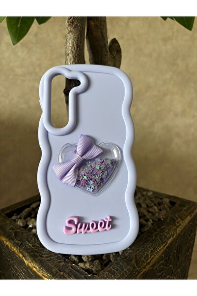 Rivor Samsung Galaxy S23 İçin Uyumlu Kılıf Sweet Yazılı Yıldızlı Kurdaleli Ke...