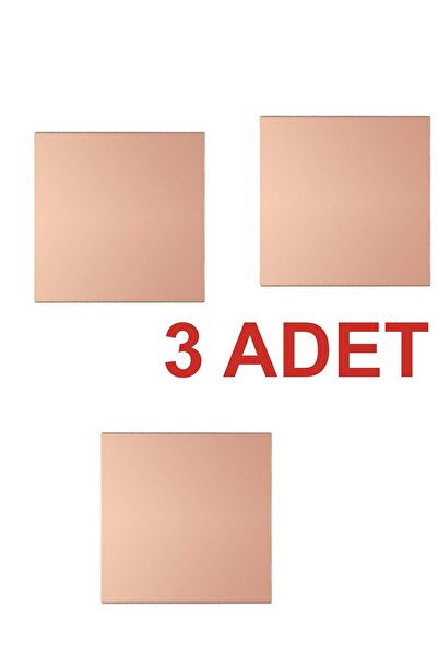 Rodevino 3 Adet 10x10 Cm Tek Yüzlü Bakır Plaket Pcb Prototip