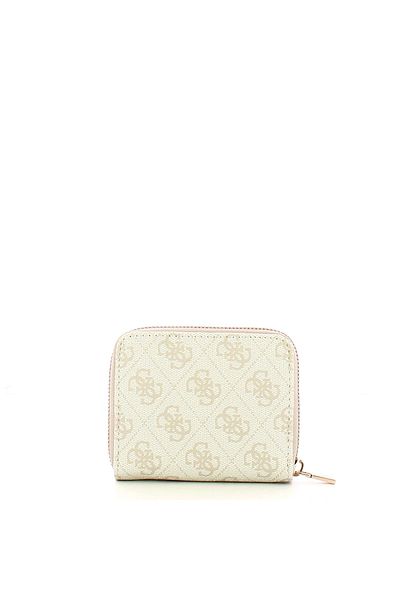 Guess Women's Beige Laurel Small Zipper Wallet