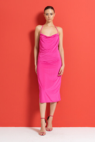 Kikiriki YIRTMAÇLI MIDI BOY ELBİSE