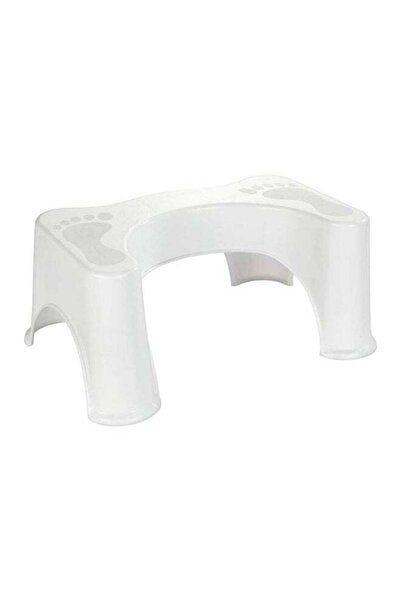 Wenko Secura Squat Toilet Seat with Footrest, White, 48 x 20.5 x 33.5 cm