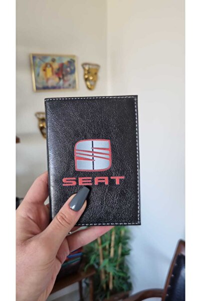 EFE DERİ Seat Leather Stitched License Case Cover Auto Car Registration Holde...