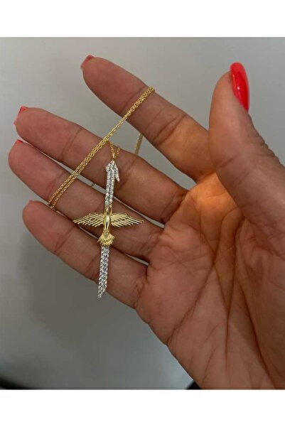 Tamsenlik إليف أنكا قلادة ذهبية