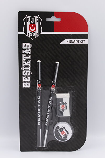 Beşiktaş BEŞİKTAŞ 4 LÜ KIRTASİYE SETİ SİZLERLE LİSANSLI 2 ADET KURŞUN KALEM 1...