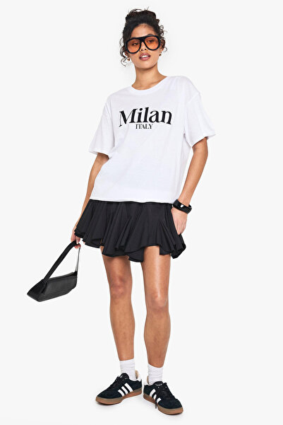 cc collection Μιλάνο, Ιταλία - Γυναικείο μπλουζάκι με στάμπα, oversized - Άνε...