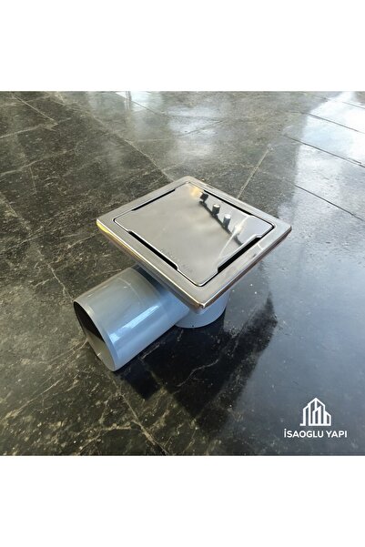 İSAOĞLU YAPI Yer Sifonu 10*10 Bütün Banyolara Uyumlu Yer Süzgeci Estetik Mode...