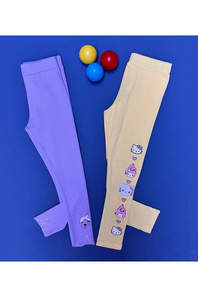 Baby Ella's 3-8 Years Old Seasonal Cotton Double Leggings Set