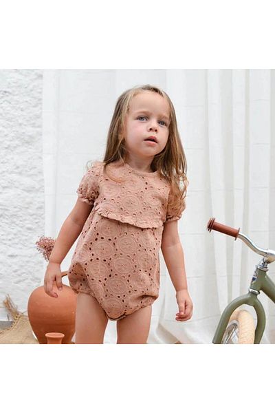 KOKORI KIDS Baby Rompers Noor Powder Lace