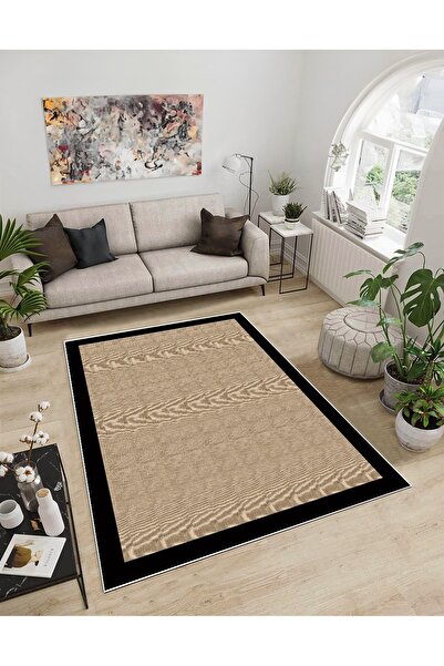 Dijidekor Shine M(295) Mink Fringeless, cu bază anti-alunecare, covor decorat...