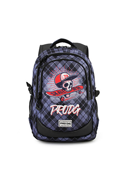 Prodigy Ghiozdan PRODG Skull Grey Running HS 1.2, 30 X 44 X 17 cm