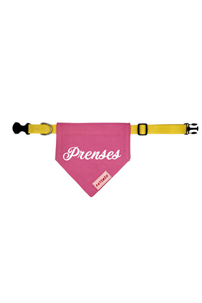 PATİMİO Isme Özel Kedi Ve Köpek Pink Tasma Fular Bandana